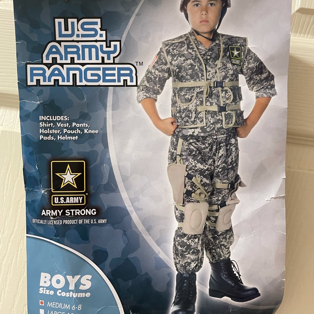 Army ranger costume. Ages 6-8